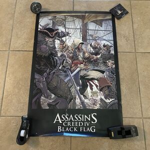 Assassin's Creed IV Black Flag GameStop Preorder Exclusive Double Sided Poster